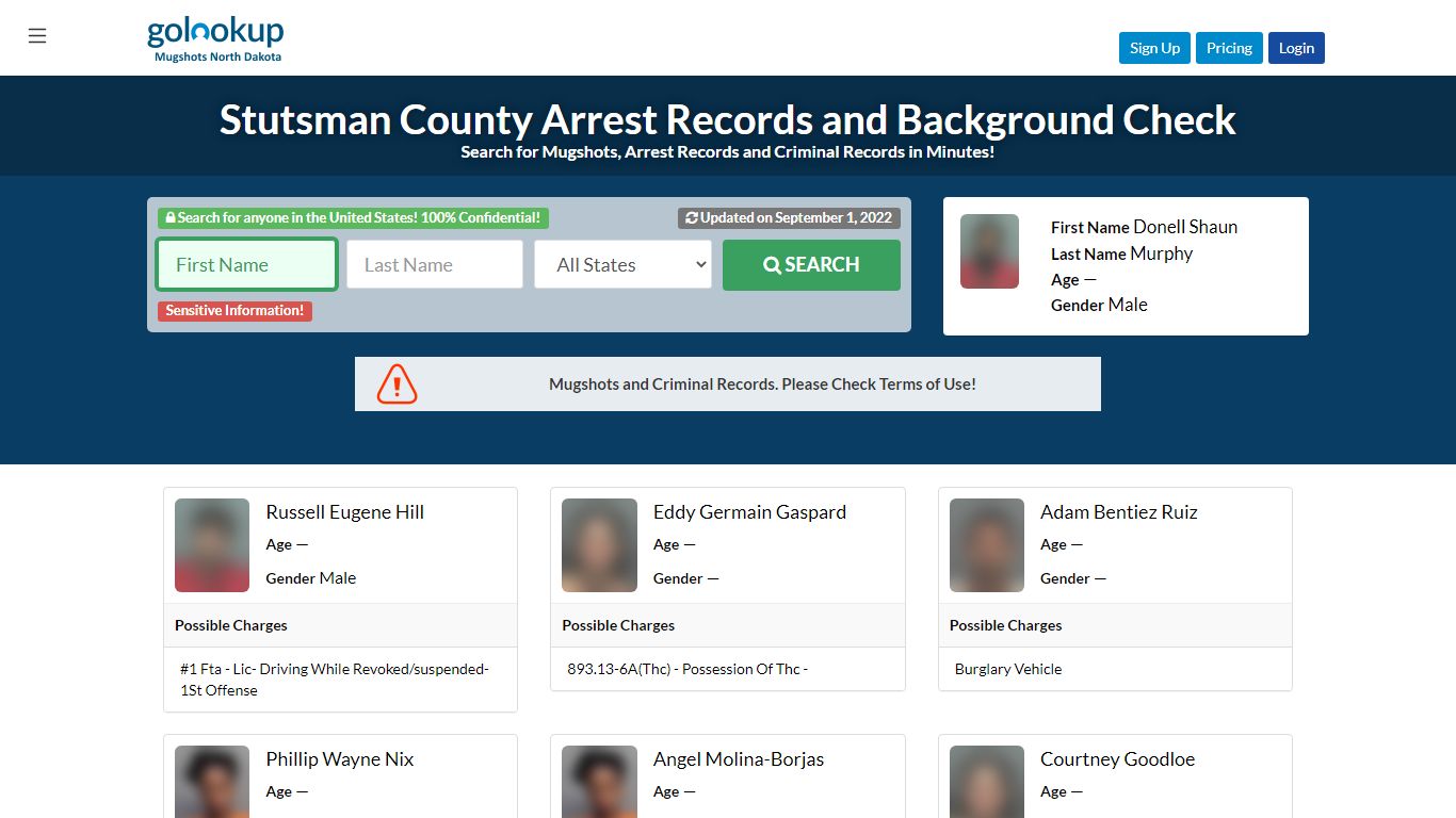 Stutsman County Mugshots, Stutsman County Arrest Records - GoLookUp
